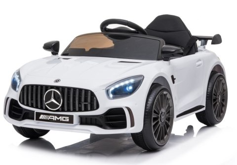 Auto na akumulator Mercedes AMG GT R Biały Auto na akumulator Mercedes AMG GT R Biały