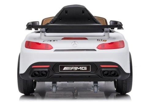 Auto na akumulator Mercedes AMG GT R Biały Auto na akumulator Mercedes AMG GT R Biały