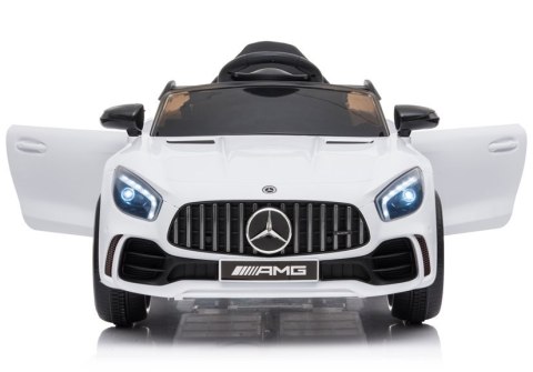 Auto na akumulator Mercedes AMG GT R Biały Auto na akumulator Mercedes AMG GT R Biały