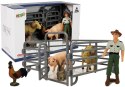 Zestaw Figurek Zwierzęta Domowe Farma Rolnik Owca Baran Zestaw Figurek Zwierzęta Domowe Farma Rolnik Owca Baran