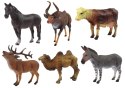 Zestaw Figurek Zwierzęta Domowe Leśne Jeleń Krowa Zestaw Figurek Zwierzęta Domowe Leśne Jeleń Krowa