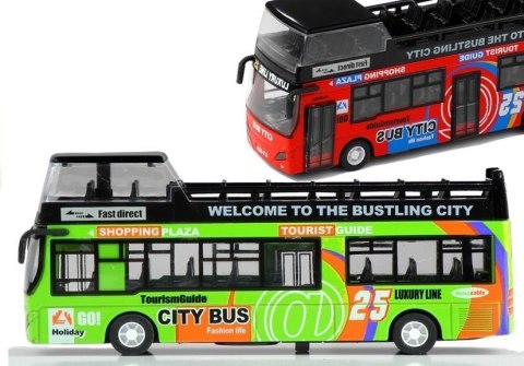 Autobus Piętrowy Turystyczny 1:32 Otwierane Drzwi Zielony Autobus Piętrowy Turystyczny 1:32 Otwierane Drzwi Zielony