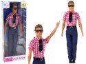 Lalka Dla Dzieci Mężczyzna Kevin Elegancki Strój Koszula Czerwona Lalka Dla Dzieci Mężczyzna Kevin Elegancki Strój Koszula Czerwona