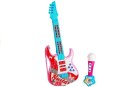 Gitara Elektryczna Mikrofon Struny Zabawka Róż Gitara Elektryczna Mikrofon Struny Zabawka Róż
