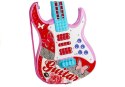 Gitara Elektryczna Mikrofon Struny Zabawka Róż Gitara Elektryczna Mikrofon Struny Zabawka Róż