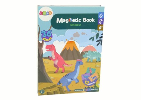 Książka Magnetyczna Dinozaury 36 Elementów Książka Magnetyczna Dinozaury 36 Elementów
