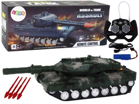 Czołg RC Zdalnie Sterowany 27 MHz Zielony Czołg RC Zdalnie Sterowany 27 MHz Zielony