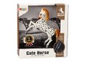 Figurka Konia Biały Koń w Kropki Stojący Stajnia Farma Cute Horse Figurka Konia Biały Koń w Kropki Stojący Stajnia Farma Cute Horse