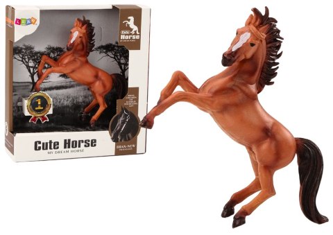 Figurka Konia Brązowy Koń Stojący Stajnia Farma Cute Horse Figurka Konia Brązowy Koń Stojący Stajnia Farma Cute Horse