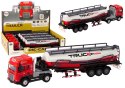 Ciężarówka Z Przyczepą TIR Cysterna 1:24 Auto Ciężarowe Czerwone Dźwięki Ciężarówka Z Przyczepą TIR Cysterna 1:24 Auto Ciężarowe Czerwone Dźwięki