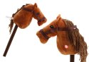 Pluszowa Głowa Konia Na Kiju Hobby Horse Koń Długowłosy Brązowy Dźwięki Pluszowa Głowa Konia Na Kiju Hobby Horse Koń Długowłosy Brązowy Dźwięki