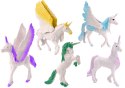 Zestaw Figurek Jednorożec Pegaz Biały Skrzydła Magiczne 6 ele. Zestaw Figurek Jednorożec Pegaz Biały Skrzydła Magiczne 6 ele.