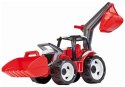 Traktor LENA Spychacz Koparka Czerwono Biała 104CM Traktor LENA Spychacz Koparka Czerwono Biała 104CM