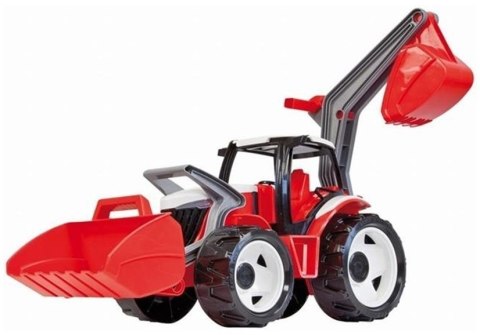 Traktor LENA Spychacz Koparka Czerwono Biała 104CM Traktor LENA Spychacz Koparka Czerwono Biała 104CM