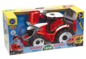 Traktor LENA Spychacz Koparka Czerwono Biała 104CM Traktor LENA Spychacz Koparka Czerwono Biała 104CM