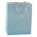 Torba Prezentowa Ze Złotymi Kropkami 23 x 18 x 10,5 cm Torba Prezentowa Ze Złotymi Kropkami 23 x 18 x 10,5 cm