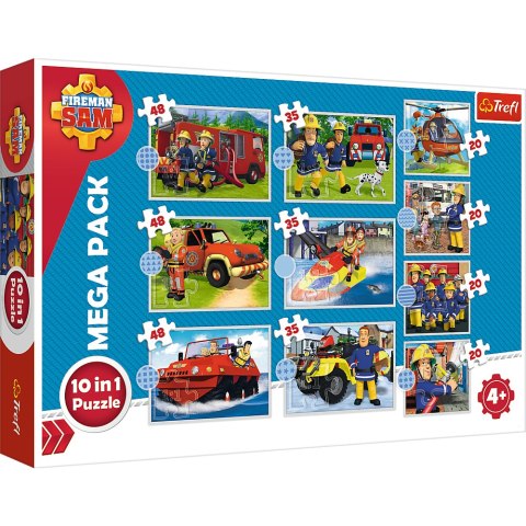 Puzzle - 10w1 - Poznaj ekipę ratunkową Sama / Prism AandD Fireman Sam 90382 Puzzle - 10w1 - Poznaj ekipę ratunkową Sama / Prism AandD Fireman Sam 90382
