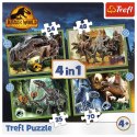 Puzzle - 4w1 - Groźne dinozaury - Universal Jurassic World Trefl 34607 Puzzle - 4w1 - Groźne dinozaury - Universal Jurassic World Trefl 34607