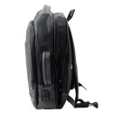 Plecak Biznesowy USB Kieszeń Na Laptopa Czarny 16L 45cm Plecak Biznesowy USB Kieszeń Na Laptopa Czarny 16L 45cm