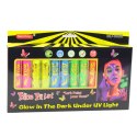 Zestaw Do Malowania Twarzy Pisaki Kredki Neonowe UV Fluorescencyjne 12szt Zestaw Do Malowania Twarzy Pisaki Kredki Neonowe UV Fluorescencyjne 12szt